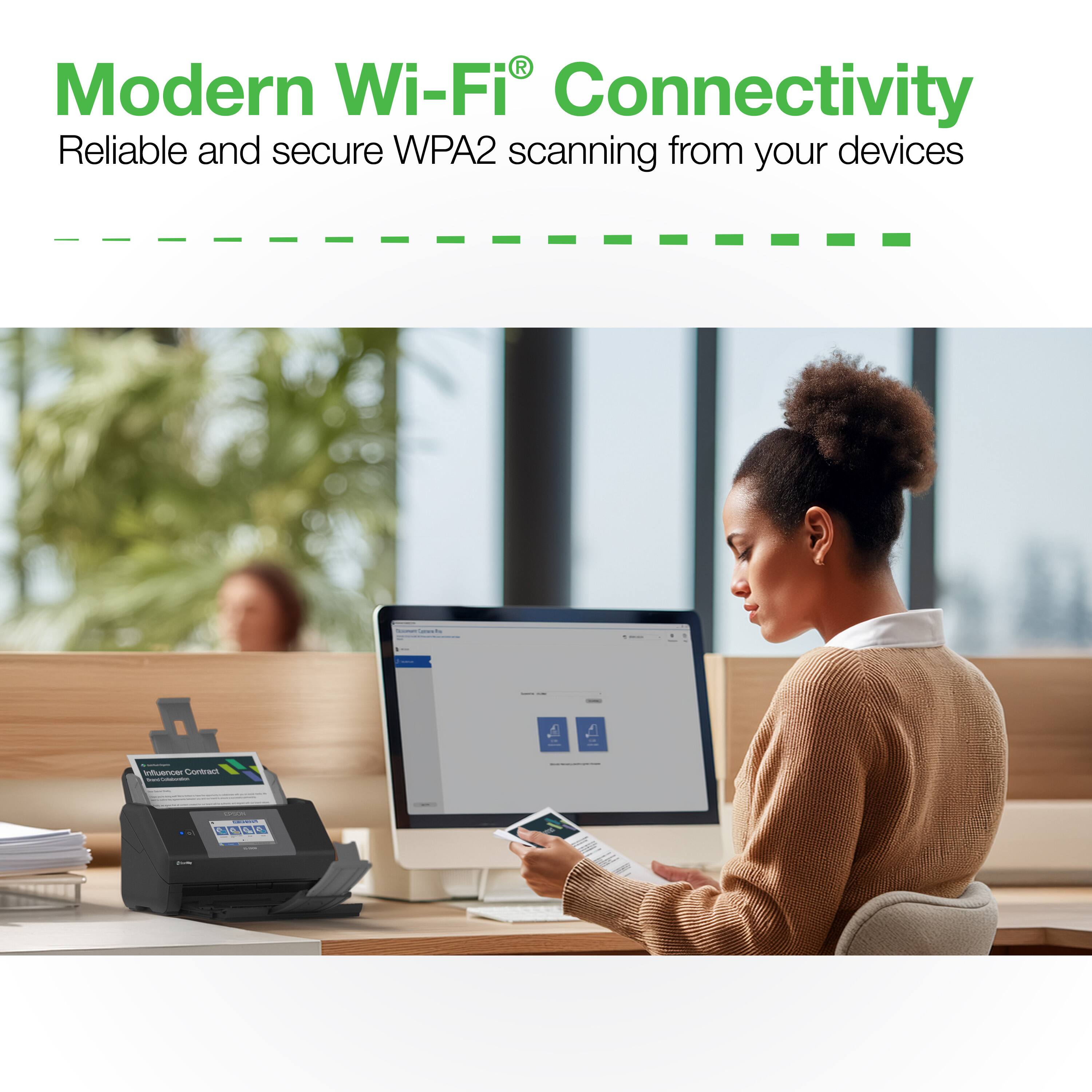Modern Wi-Fi® Connectivity  
Reliable and secure WPA2 scanning from your devices