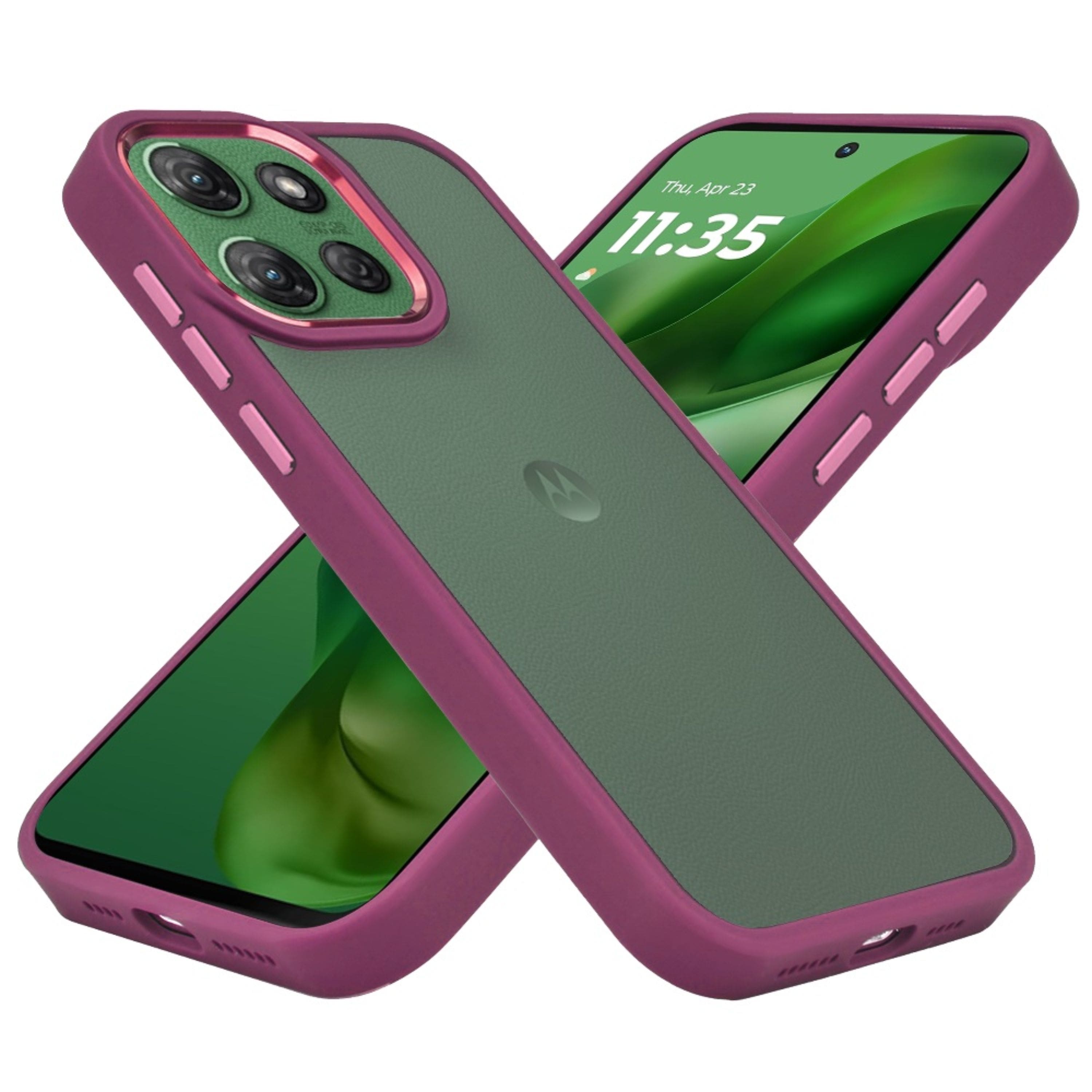 Kitcheniva - Metallic Button Raised Camera Case With Tempered Glass For Moto G Power 2025/2026 - Burgundy price history on PriceWatchPro