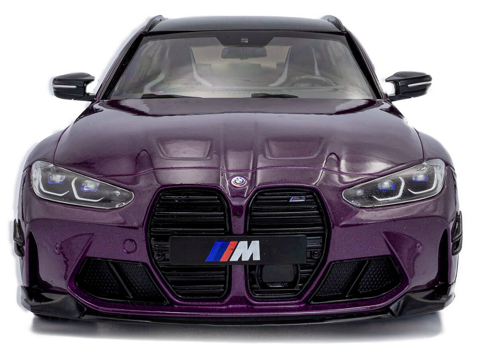 Alt View 4. Solido - 2024 BMW M3 Competition M xDrive Touring Twilight Purple Pearl Metallic with Black Top 1/18 Diecast Model Car by Solido.