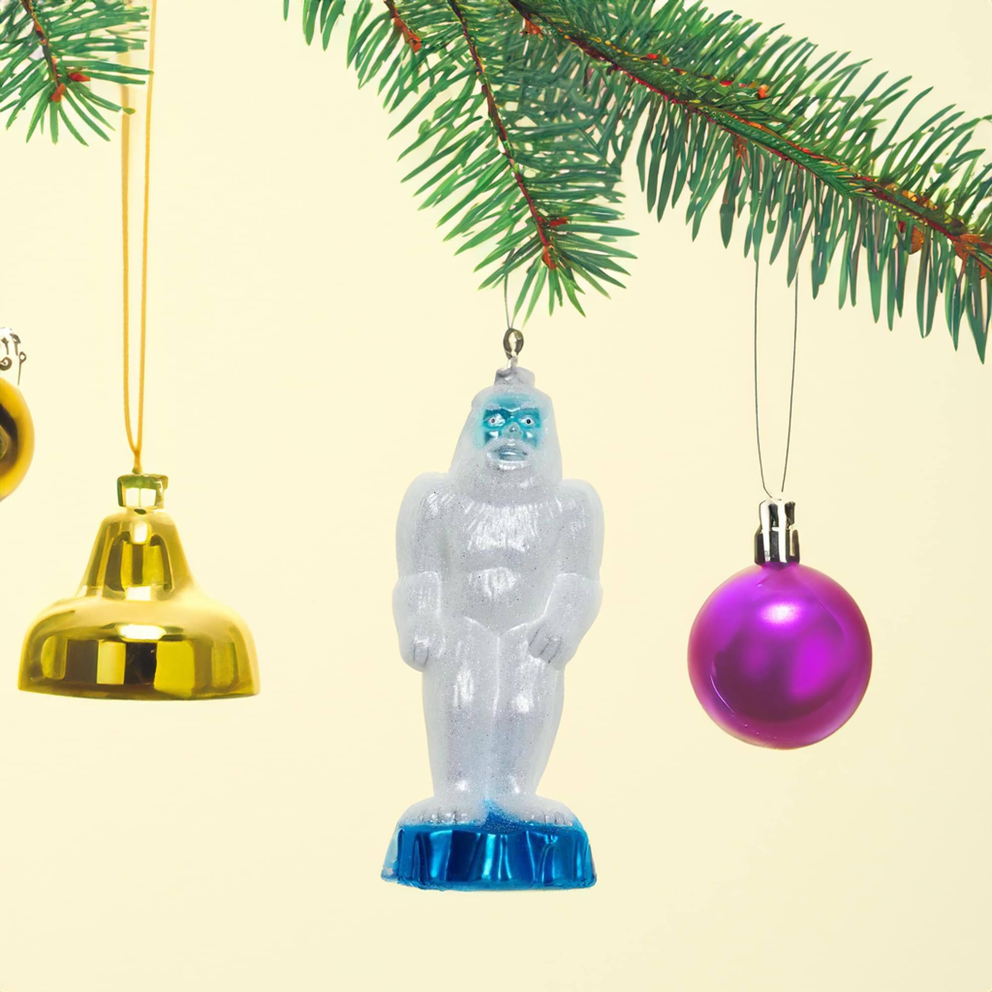 Alt View 10. Accoutrements - Yeti Glass Holiday Ornament - White.