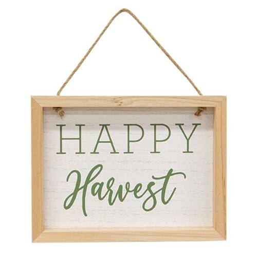 BreeBe - *Happy Harvest Sign w/Jute Hanger - Brown