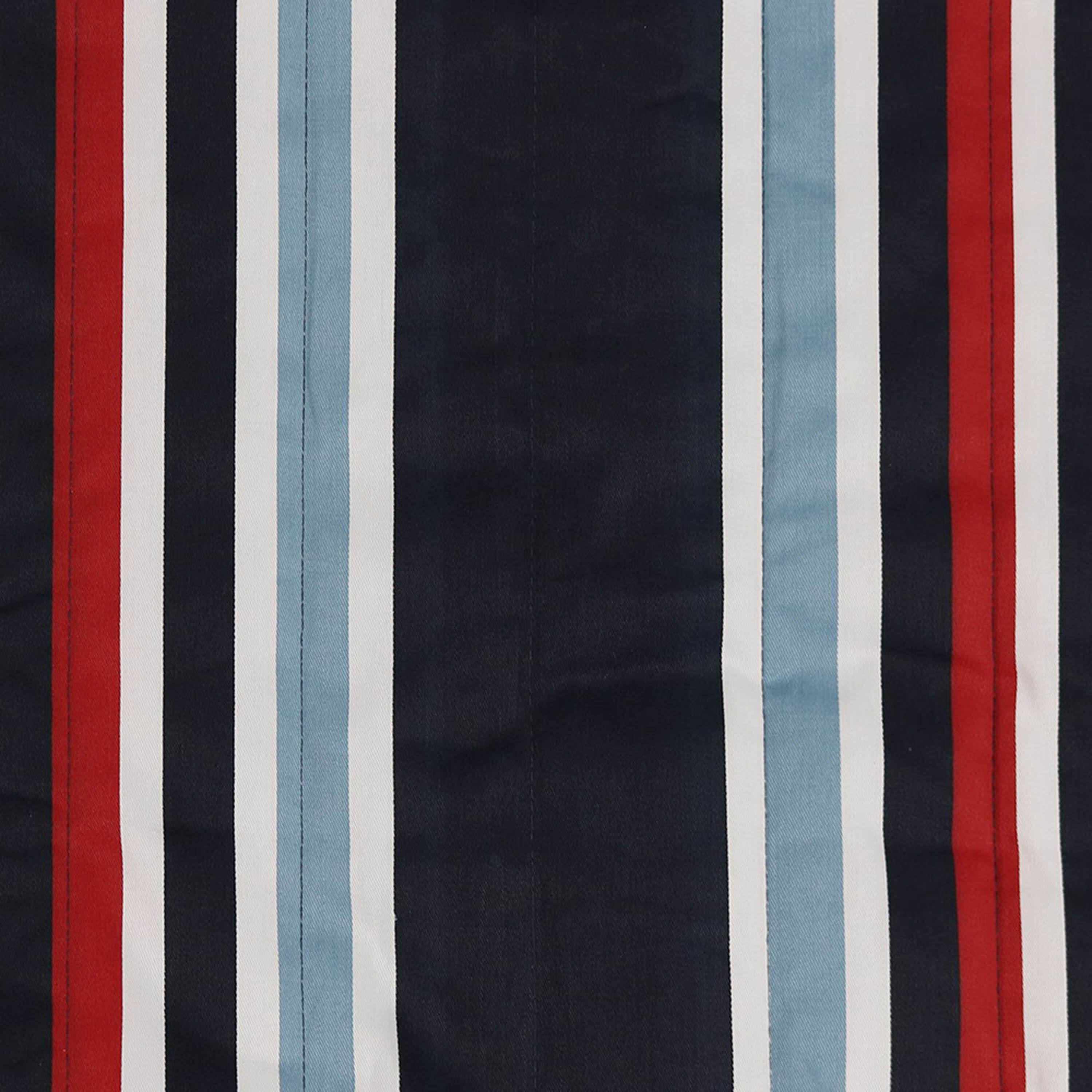 Alt View 5. Sunnydaze - Large Quilted Fabric Hammock with Steel Stand - Nautical Stripe.