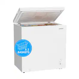 BANGSON - 7.1 Cu.Ft Chest Freezer, Adjustable Thermostat, Quiet, Top Open Door Freezer for Kitchen, Apartment, Office - White