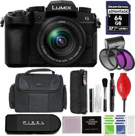 Panasonic - Lumix G97 Mirrorless Camera with 12-60mm f/3.5-5.6 Lens and Advanced Accessories and Travel Bundle | DC-G97MK - Black