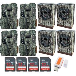 Browning - 4PK Pro Scout Max HD Trail Camera, Security Box w/32GB M/Card & Reader