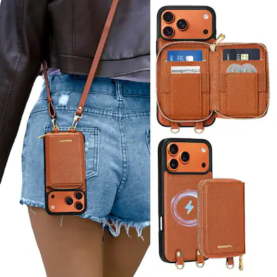 Ornarto for Detachable Wallet Case for iPhone 17 Pro Max with MagSafe, Case with Card Holder Wrist Strap Brown BB-PG-KB-IP17-69BP - Best Buy Ornarto for Detachable Wallet Case for iPhone 17 Pro Max with MagSafe, Case with Card Holder Wrist Strap Brown BB-PG-KB-IP17-69BP - Best Buy