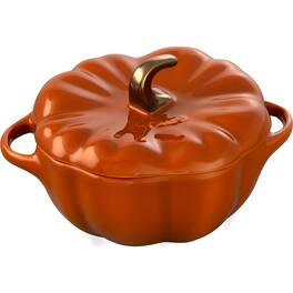 Staub - Ceramic 16-oz Petite Pumpkin Cocotte - Burnt Orange