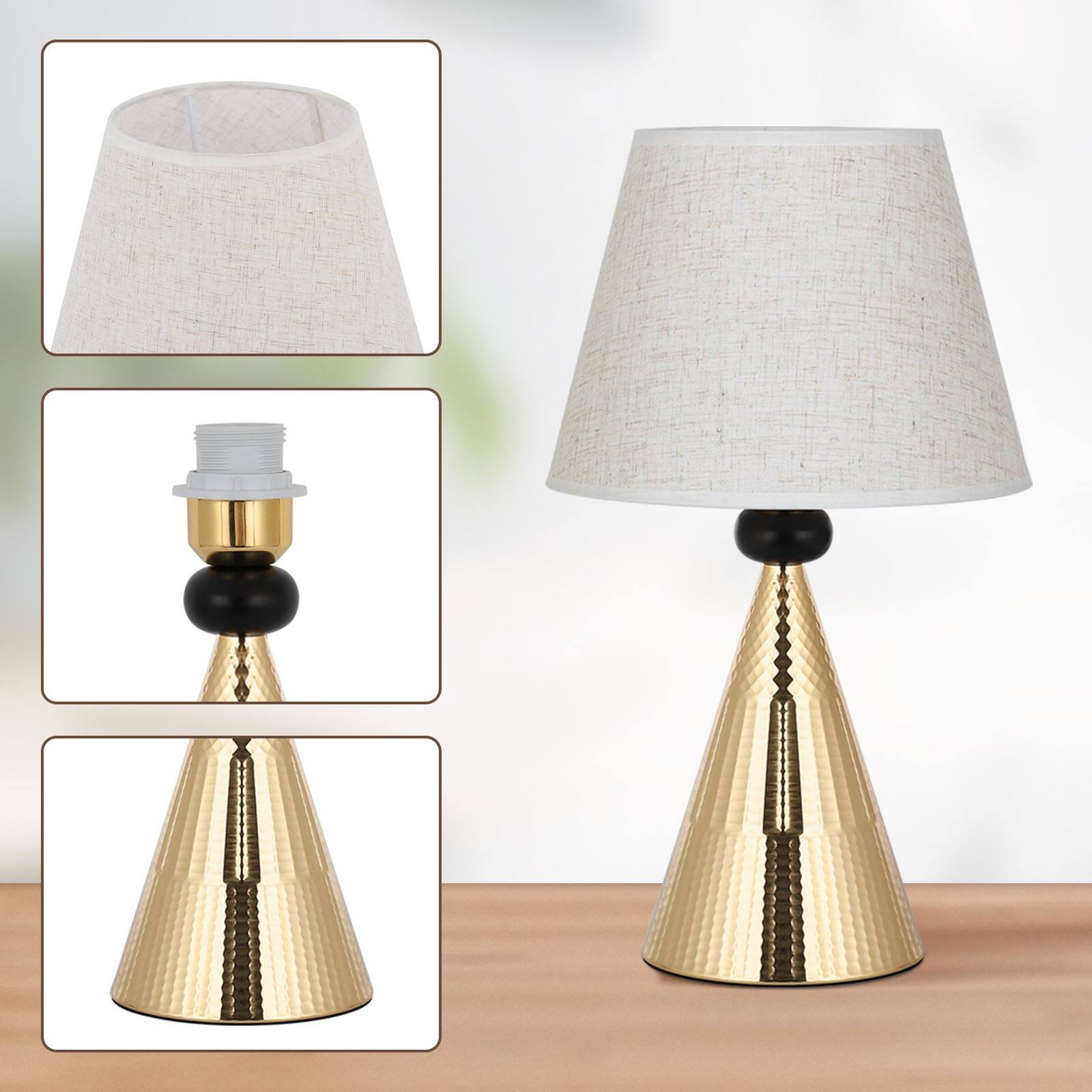 Left. Oumilen - Set of 2 Modern Nightstand Lamp Table Lights Bedside Lamps for Bedroom.