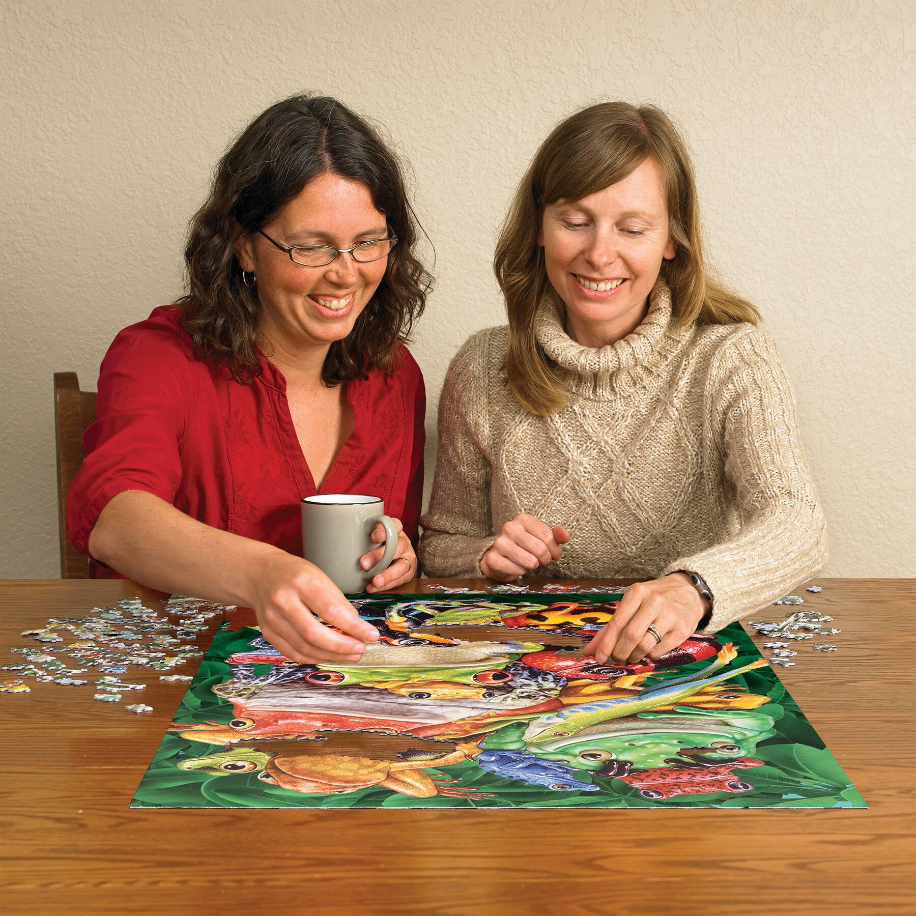 Alt View 1. Outset Media - Outset Media: Cobble Hill Frog Business 1000 Piece Puzzle.