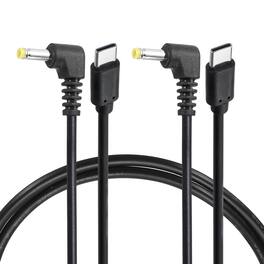 Unique Bargains - USB C to DC Power Cable, 20V 3A 60W, 4.0x1.7mm, PD Trigger for Laptop/Monitor/Security Camera, 2pcs - Black
