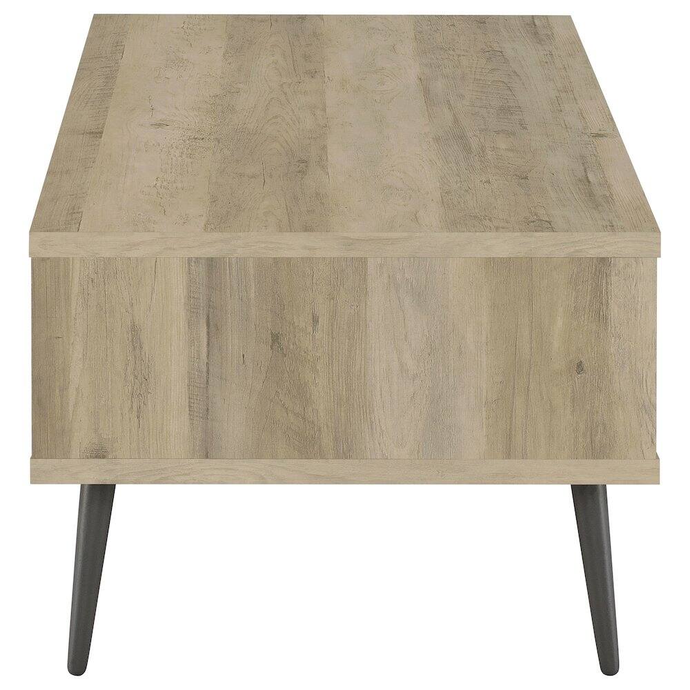 Alt View 5. Coaster Co. of America - Welsh 1-drawer Engineered Wood Coffee Table Antique Pine - Brown.