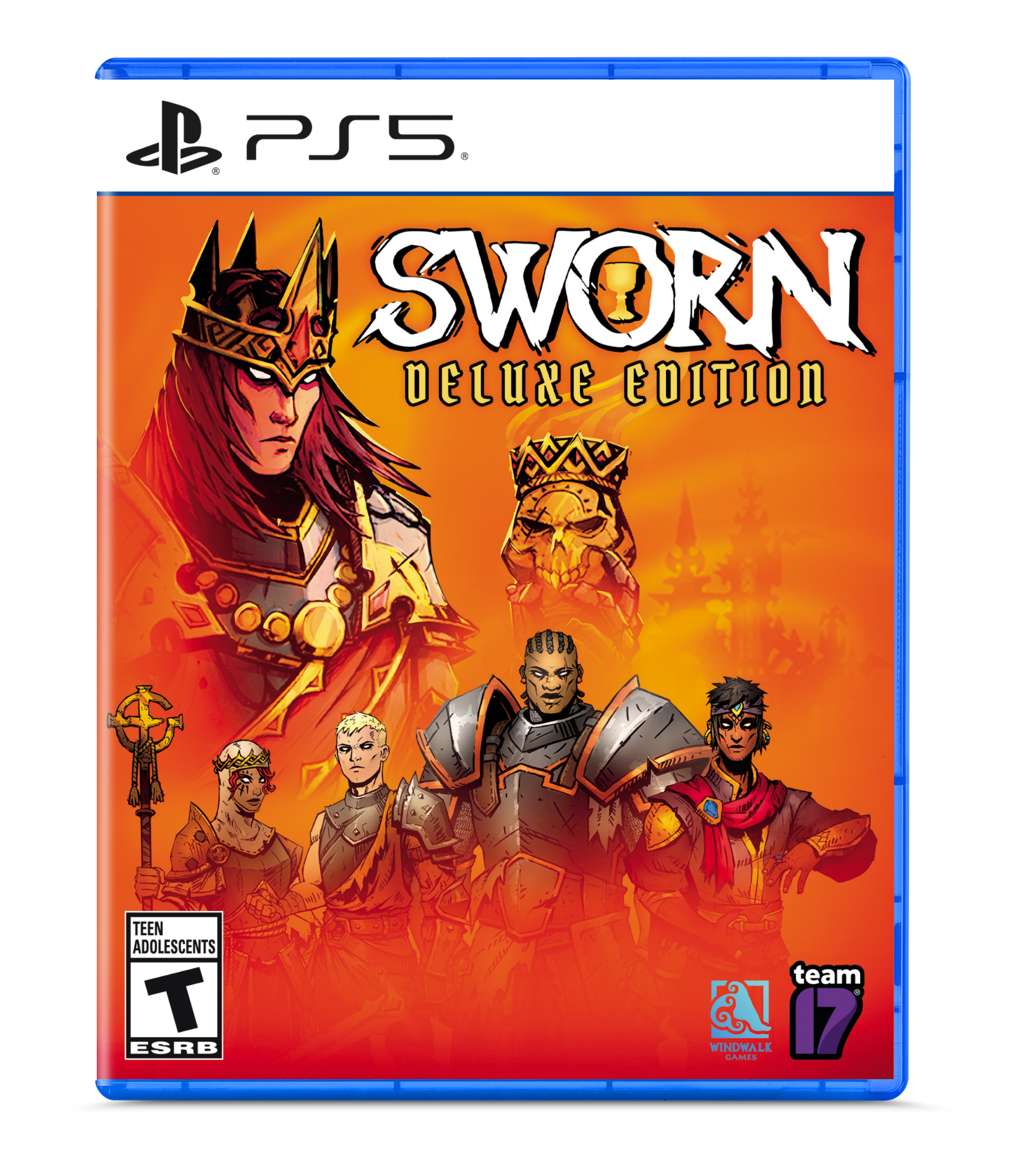 PS5 SWORN DELUXE EDITION TEEN ADOLESCENTS T ESRB team 17 WINDWALK GAMES