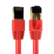 Front. Cables Direct Online - Cat8 Ethernet Cable 2FT, 40Gbps High-Speed RJ45 Shielded Copper Cord for Router, PC & Gaming - Red.