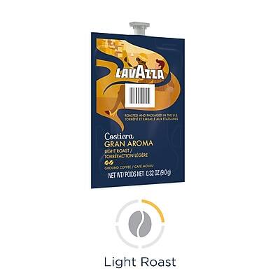 LAVAZZA  
Costiera  
GRAN AROMA  
LIGHT ROAST / TORRACCHIONE LEGGERO  
GROUND COFFEE  
NET WT / POIDS NET 0.32 OZ (80g)  
Light Roast