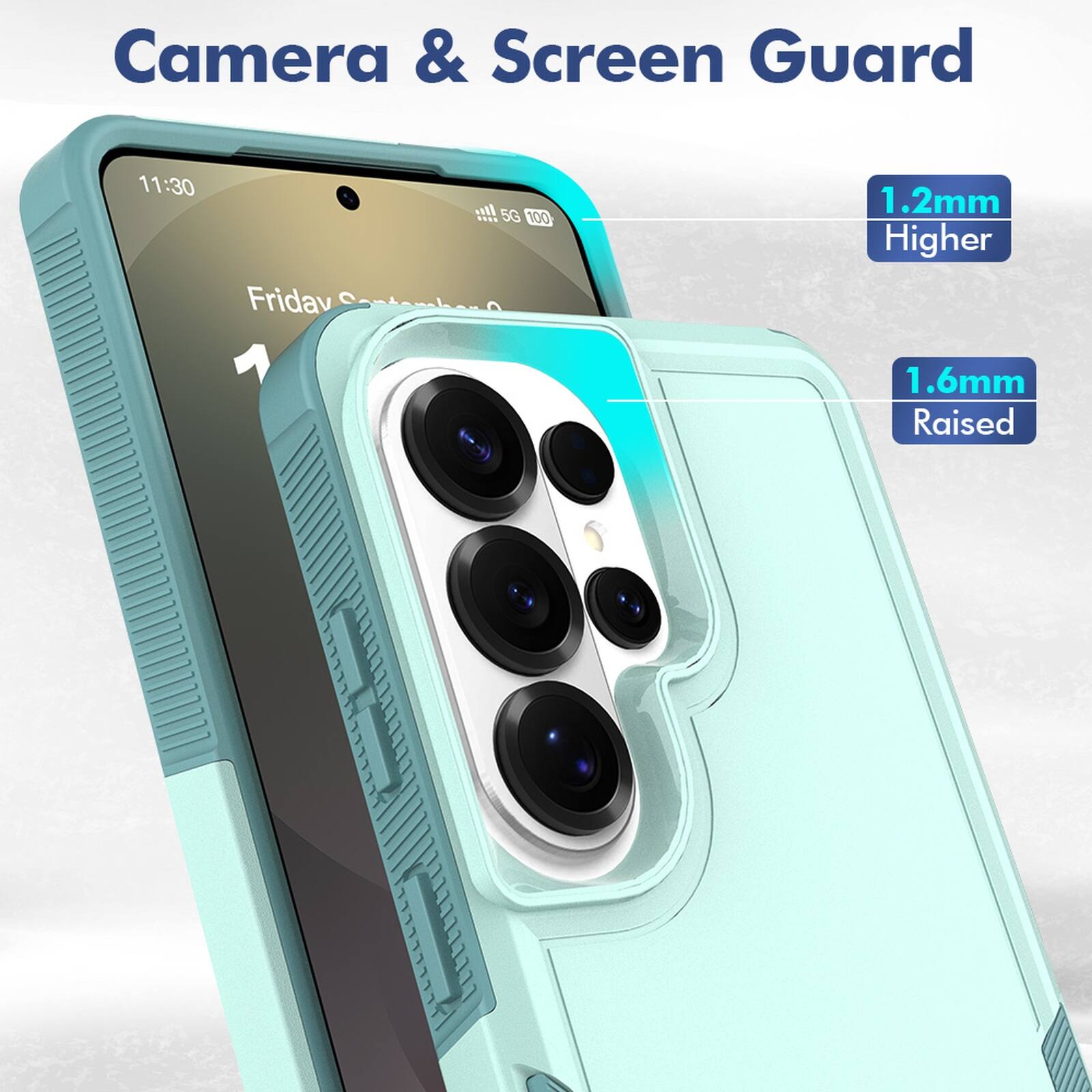 Camera & Screen Guard

11:30 Friday

...! 5G 100

1.2mm Higher

1.6mm Raised