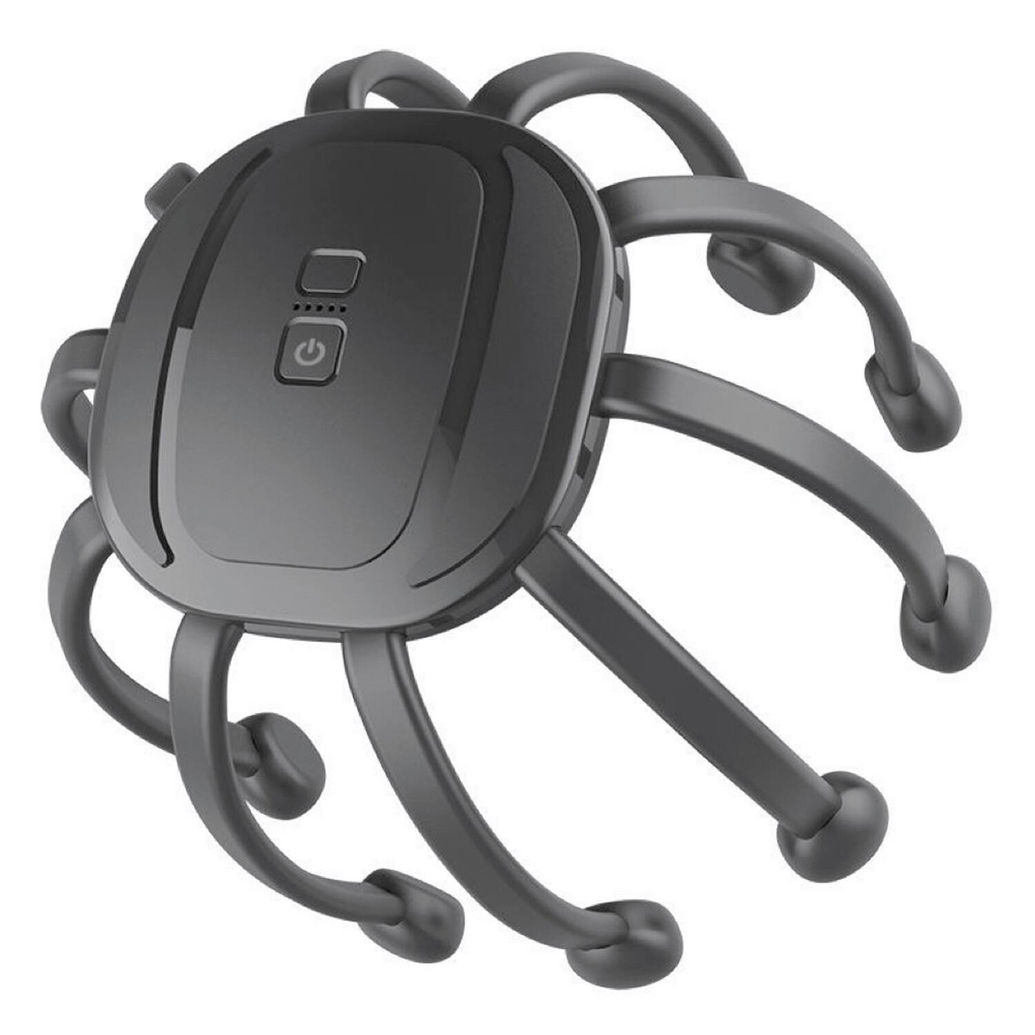 Left. Azpen - Azpen Head Massager with 14 Massaging Nodes, 5 Vibrating Modes, and Music - Black.