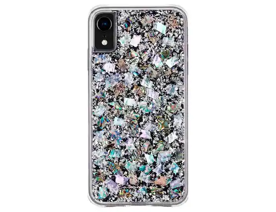 Front. Case-Mate - Case-Mate iPhone XR Case KARAT Mother of Pearl - Mother of Pearl.