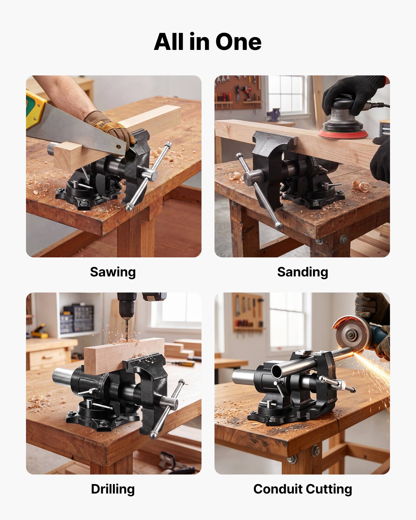 All in One

Sawing
Sanding
Drilling
Conduit Cutting