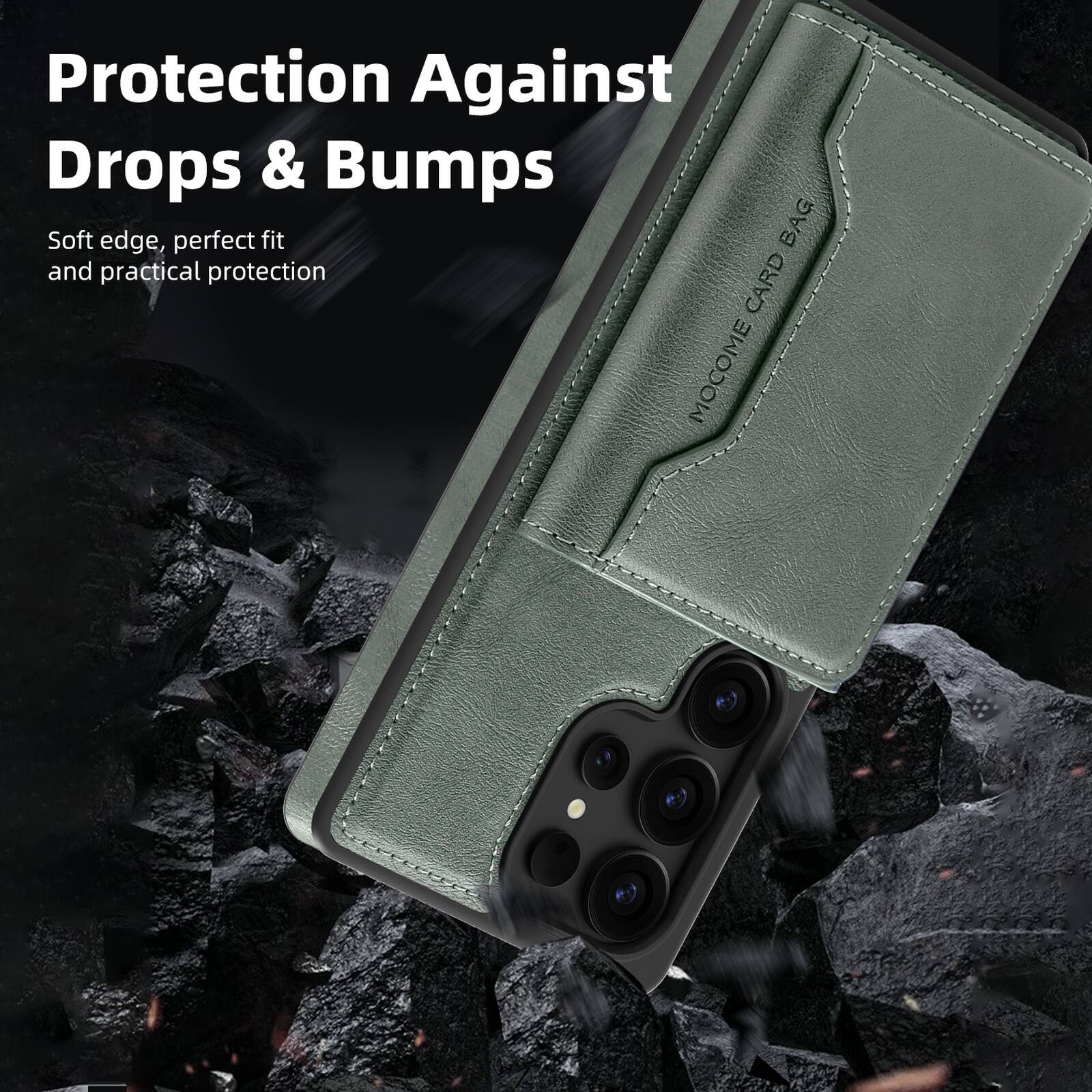 Protection Against Drops & Bumps  
Soft edge, perfect fit and practical protection  
MOCOME CARD BAG