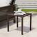 Alt View 5. Crestlive Products - Crestlive Products Aluminum Square Side Table Small Patio Coffee Bistro - Brown.