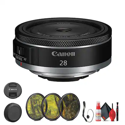 Canon 28mm f/2.8 Lens
Canon Lens Cap
Canon Lens Hood
Canon Lens Cleaning Kit