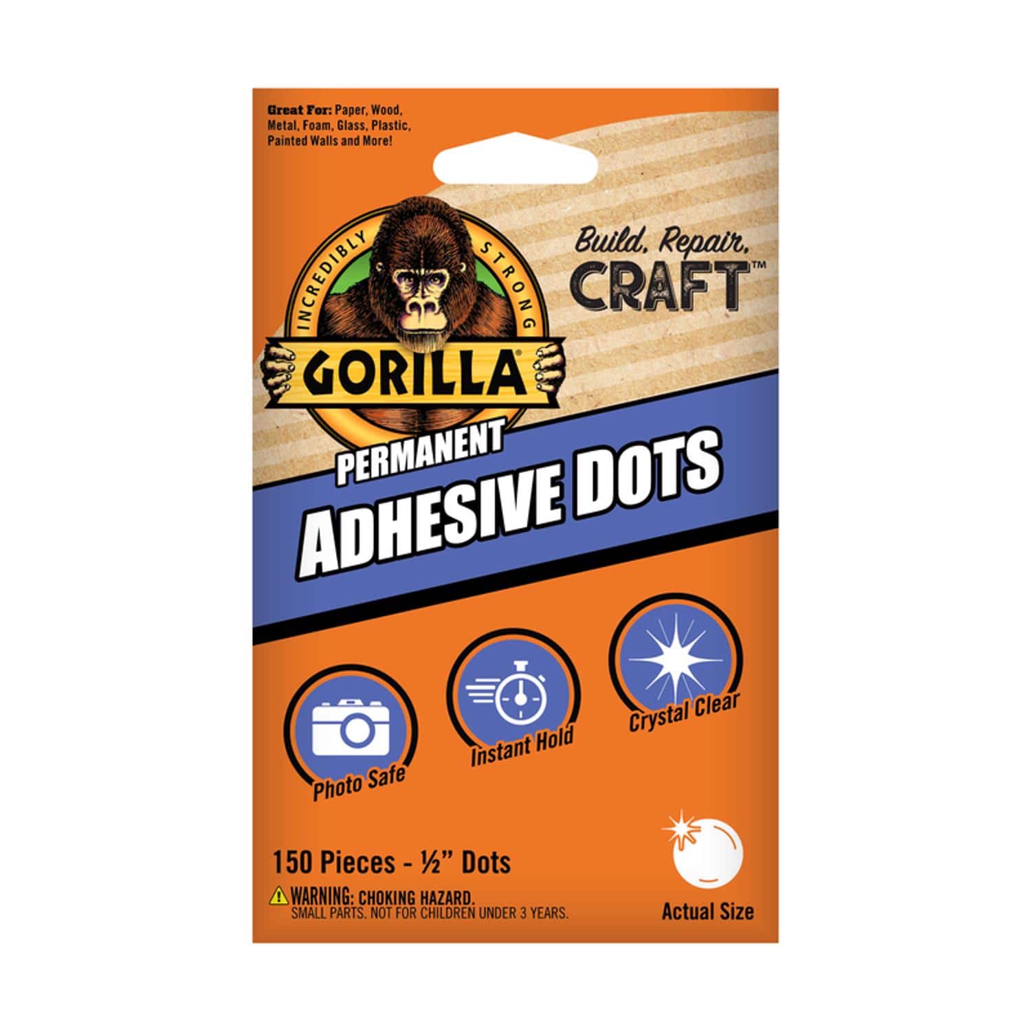 Gorilla - High Strength Transparent Adhesive Putty 150 pc