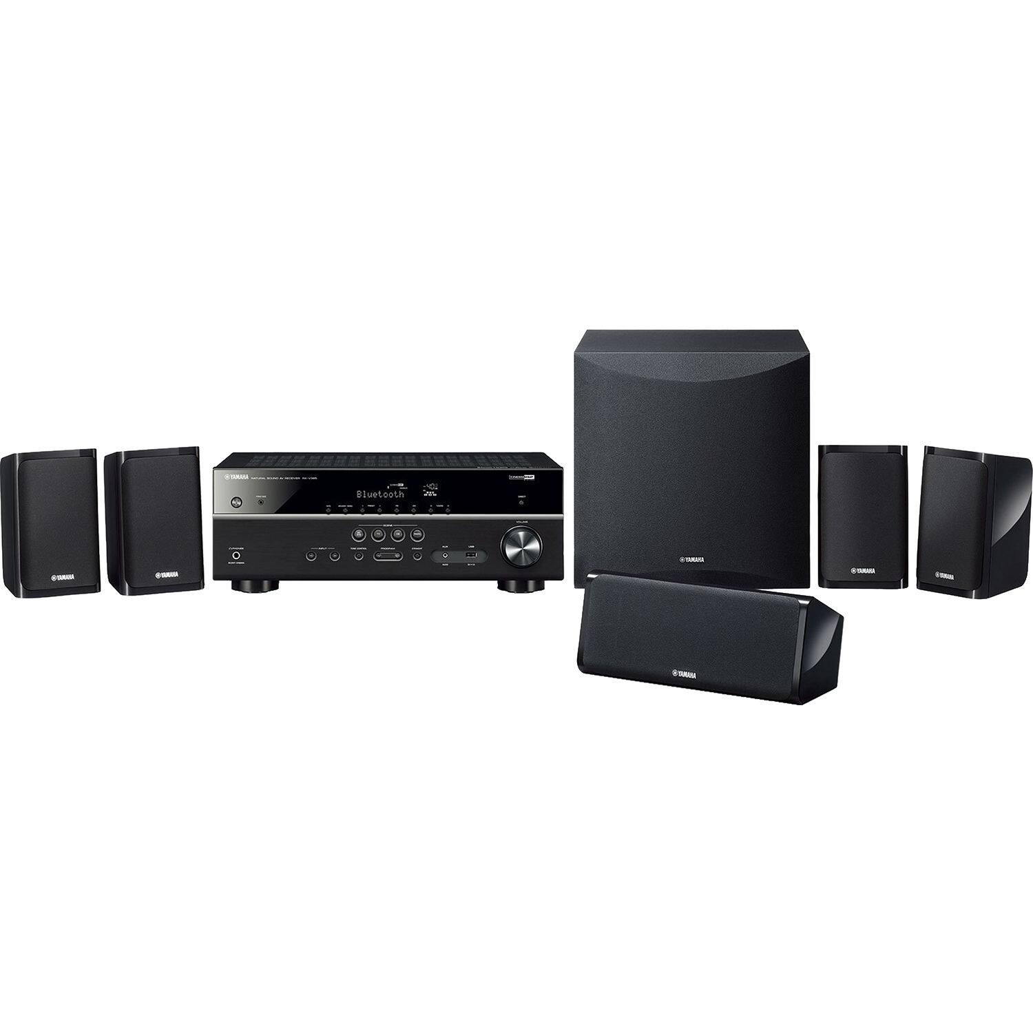 Alt View 1. Yamaha - Yamaha Audio YHT-4950U 4K Ultra HD 5.1-Channel Home Theater System (Bundle) - Black Pro Bundle.