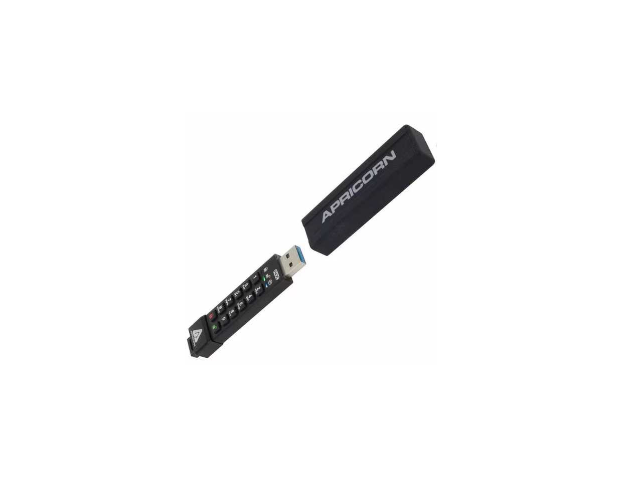 Alt View 1. Apricorn - Apricorn Aegis Secure Key 3NX 512GB USB 3.2 (Gen 1) - 256-bit AES, 171/160 MB/s, TAA Compliant - Unknown.