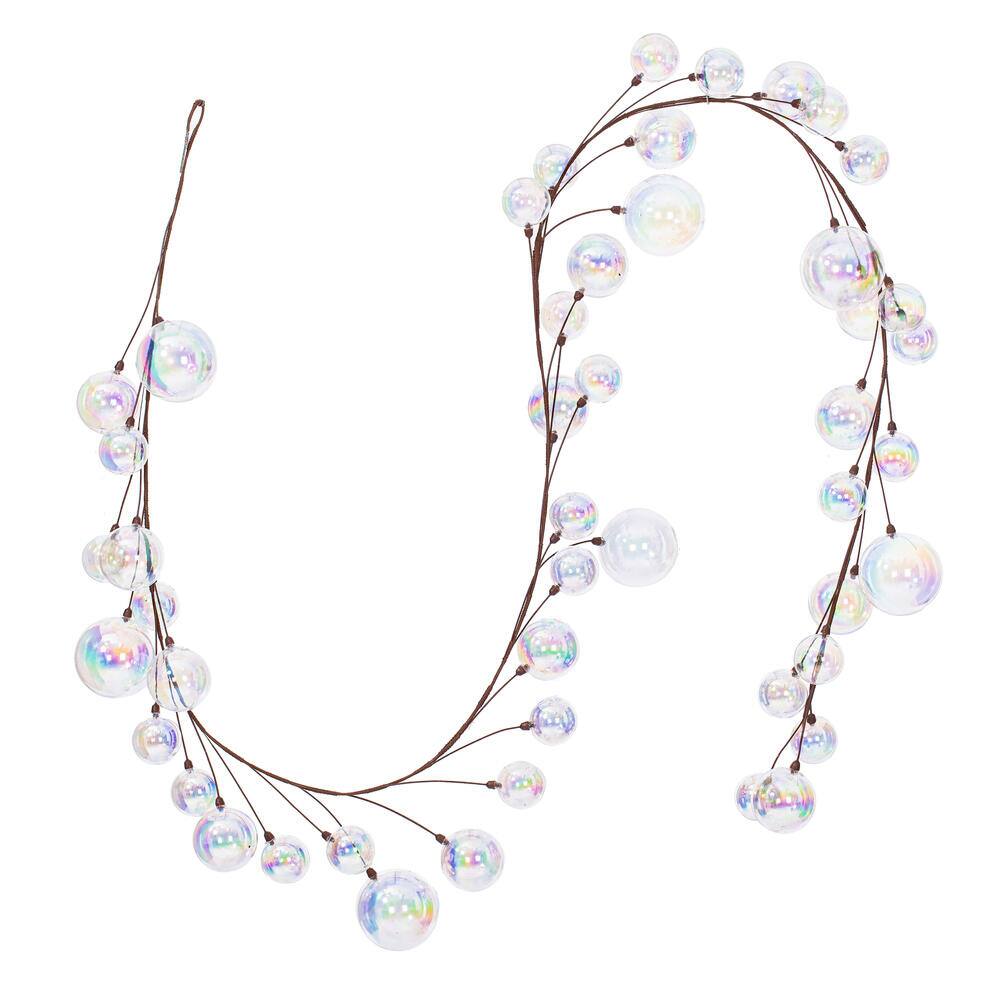 Front. Vickerman - 10' Clear Iridescent Branch Ball - Clear Iridescent.