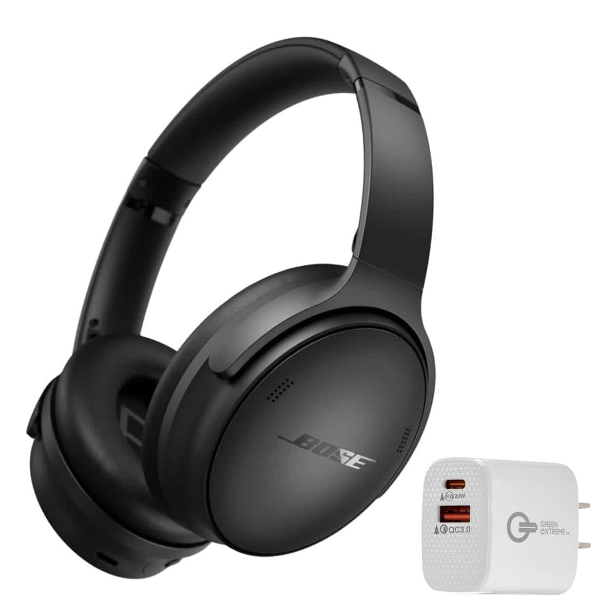 Bundle - Bose - QuietComfort Wireless Noise Cancelling Over-Ear Headphones