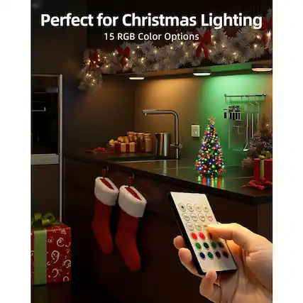 Perfect for Christmas Lighting
15 RGB Color Options