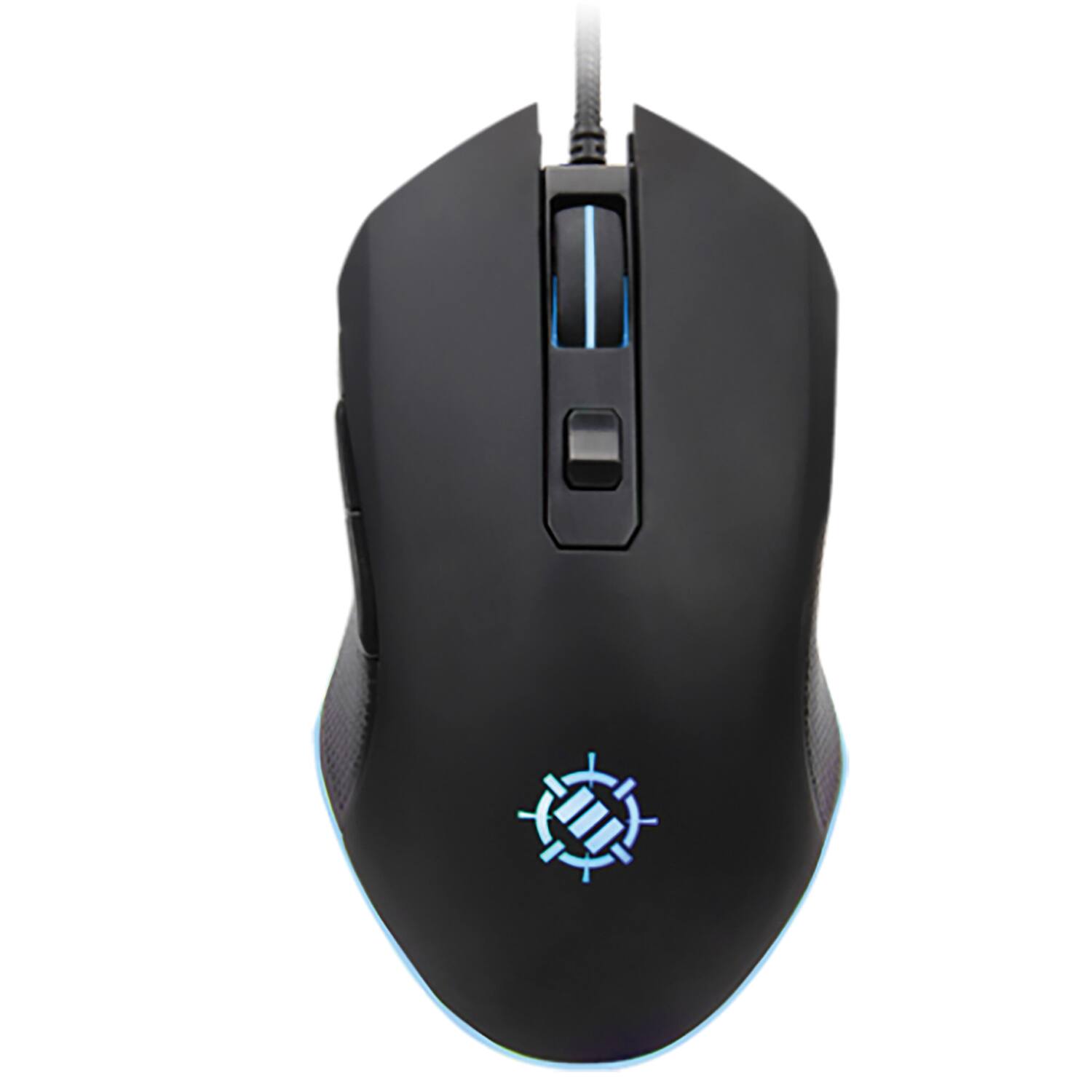 Alt View 2. ENHANCE - Enhance Eninmnu100bows Infiltrate Blackout Corded Computer Gaming Mouse, 6 Buttons, Black - black.