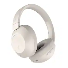 Mixx - StreamQ C4 ANC Bluetooth Folding Over-Ear Headphones, Active Noise Canceling, 40-Hour Play Time - Beige