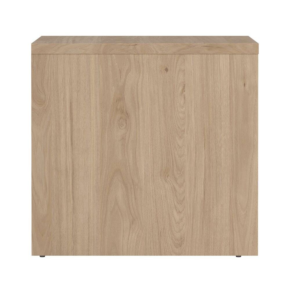 Alt View 4. Tvilum - Next 17-Inch Tall 2-Drawer Nightstand End Table - Brown.