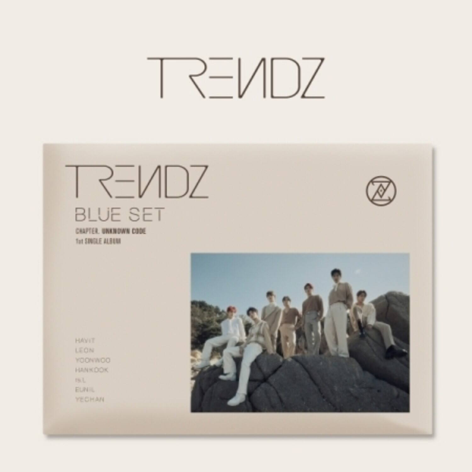 Trendz Blue Set Chapter. Unknown Code incl. 56pg Photobook, Lyric Ppaer ...