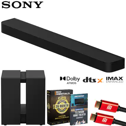 SONY "Dolby dts X IMAX ENHANCED ATMOS" DECO ESSENTIALS DECOGEAR CPS ! PREMIUM 100 CPS 26 MONTH PROTECTION BEGINNERS BUNCE TELEVISION PREMIUM HOME THEATER PLAN ESSENTIALS PROTECTION
