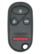 Front. Car Keys Express - Honda Keyless Entry Remote - 4 Buttons (Lock, Unlock, Trunk, and Panic) - Black.