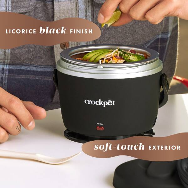 LICORICE black FINISH crockpot Power soft-touch EXTERIOR
