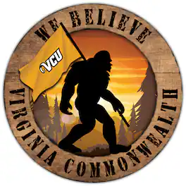 Fan Creations - VCU Rams 12'' We Believe Bigfoot Circle Sign - Multicolor