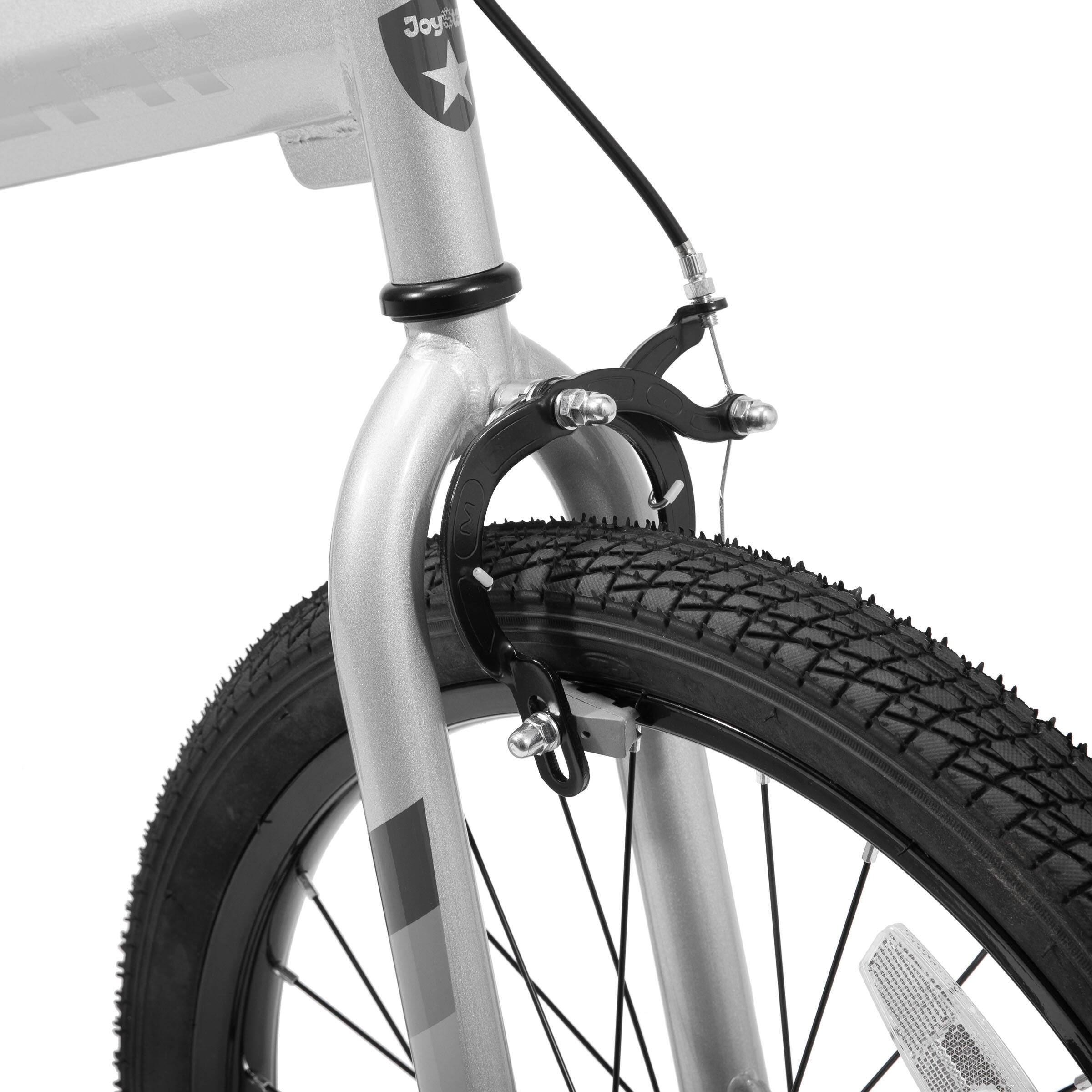 Alt View 4. JOYSTAR - Whizz 20" Kids Bike for Toddler & Kids Ages 7-13, BMX Style Boys Bike with Training Wheels, Children Bicycles, Silver - Silver.