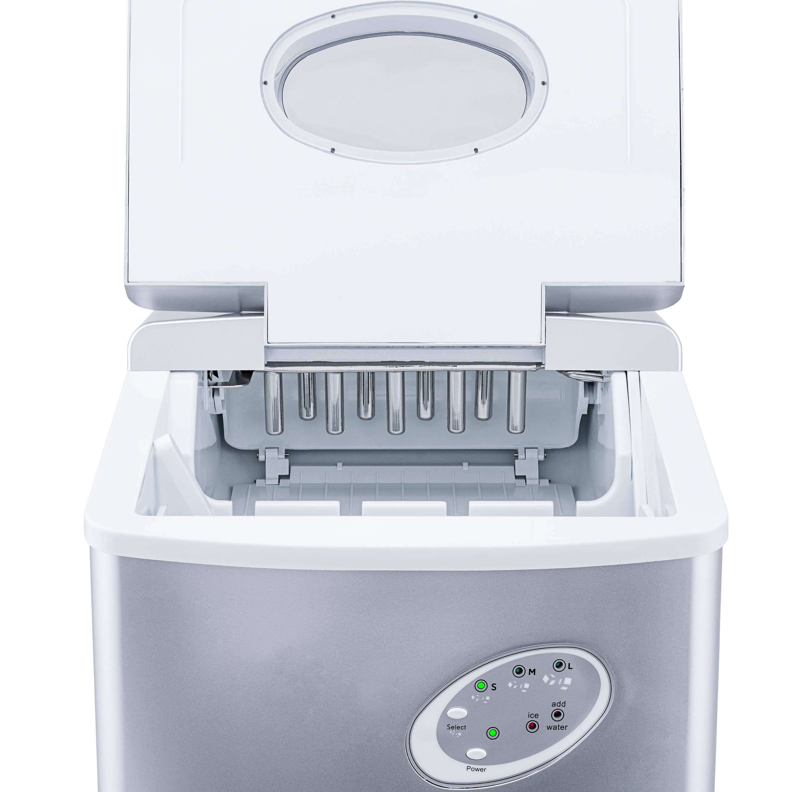 Alt View 20. NewAir - 12" 28-lb Portable Ice Maker - 3 Ice Sizes - Silver.