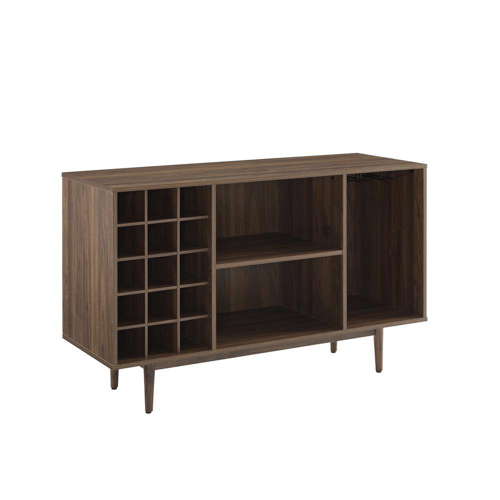 Alt View 5. Crosley Furniture - Liam Wine Rack Sideboard - Walnut.