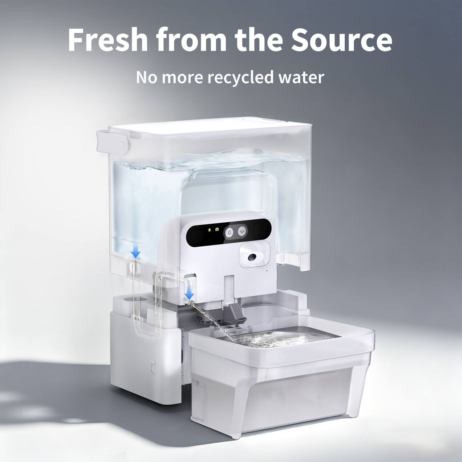 Fresh from the Source  
No more recycled water