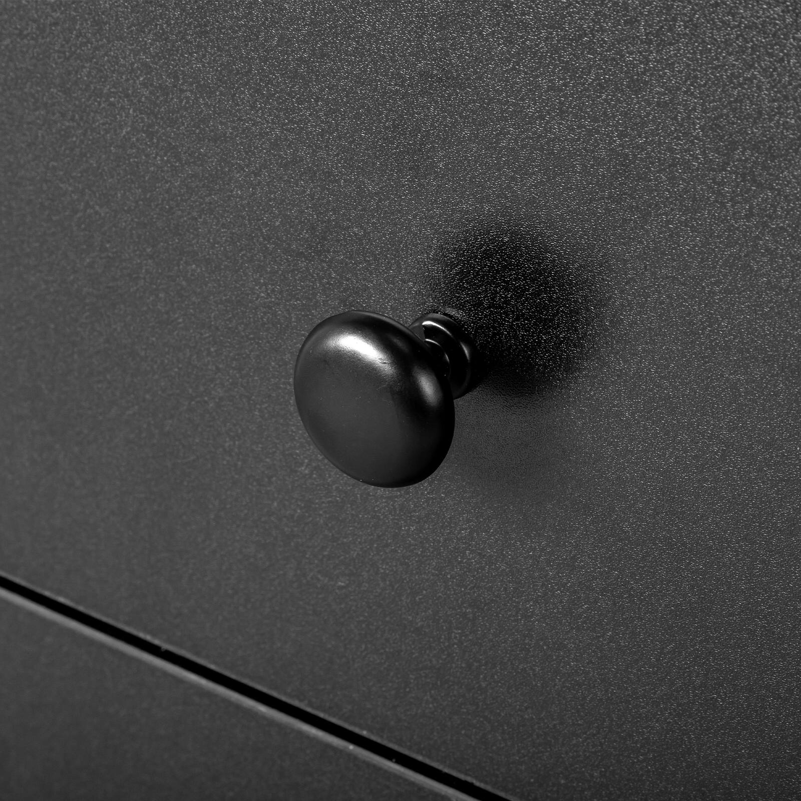 Alt View 5. Winado - Foldable Manicure Table for Nail Tech, Nail Desk Station Makeup Storage Table with Dust Collector & Drawers & Cabinet - Black.