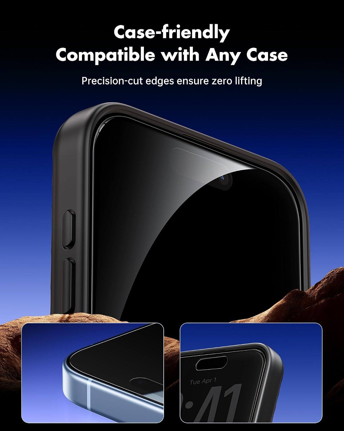 Case-friendly  
Compatible with Any Case  
Precision-cut edges ensure zero lifting  

Tue Apr 1 / 11