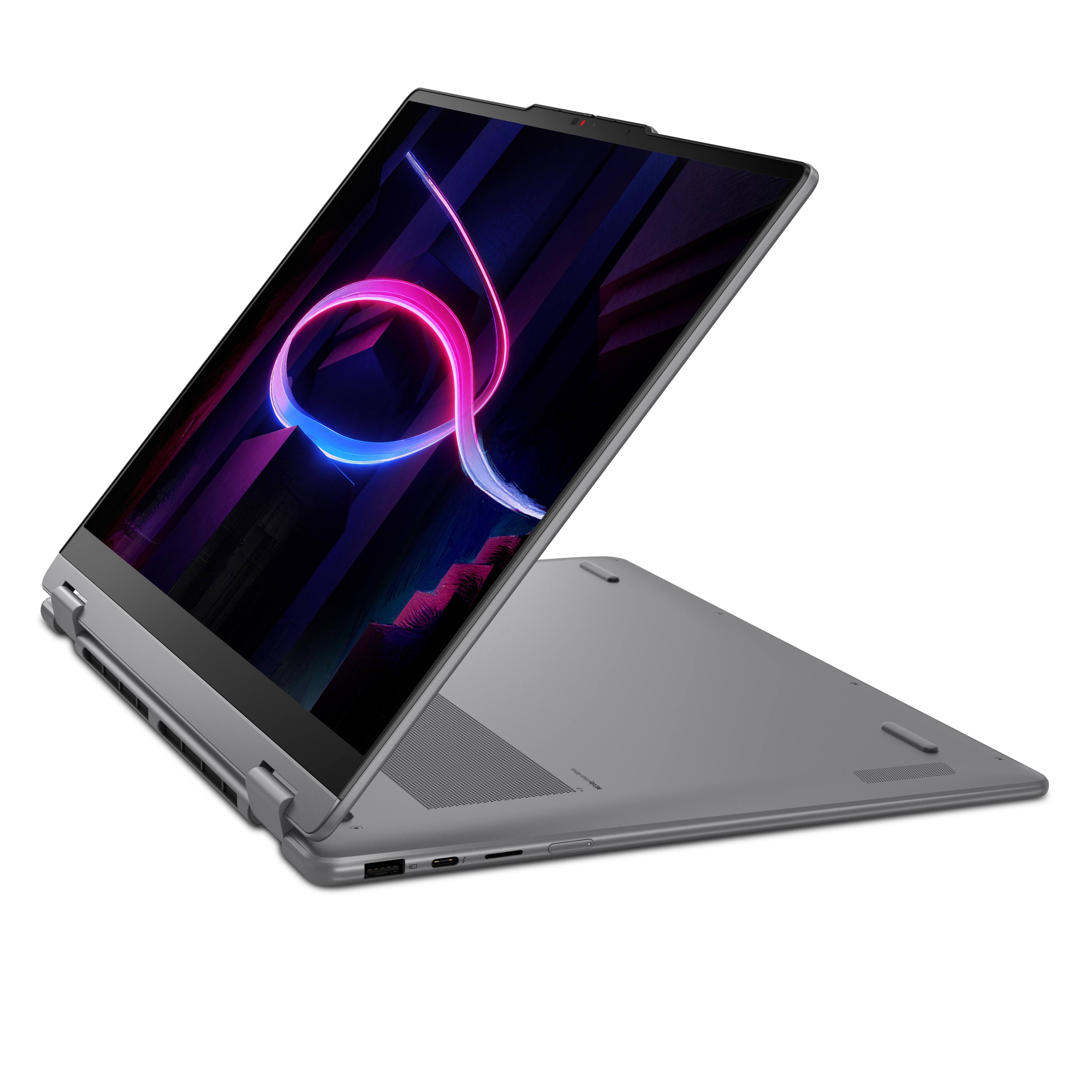 Alt View 12. Lenovo - Yoga 7i 2-in-1 16" 2K Touchscreen Laptop - Intel Core Ultra 5 Processor 322 2026 - 16GB Memory - 512GB SSD - Luna Grey.