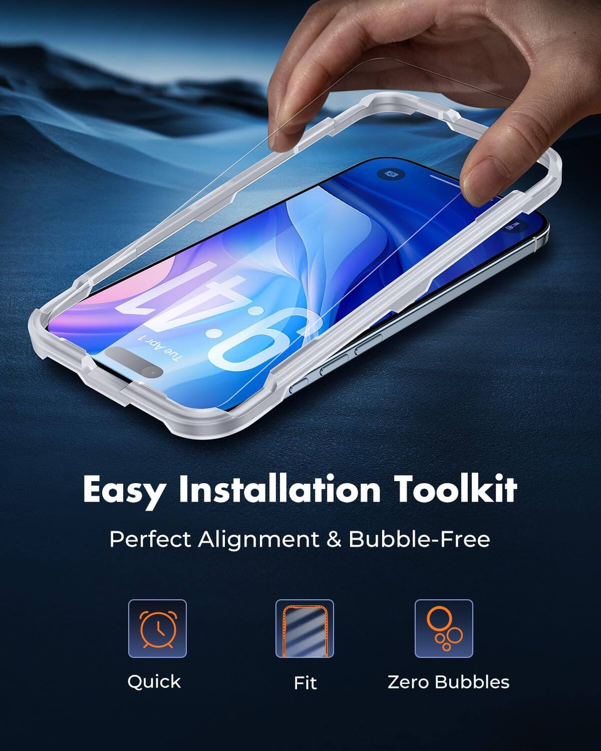 9:41 7 Apr Tue

Easy Installation Toolkit
Perfect Alignment & Bubble-Free

Quick Fit
Zero Bubbles