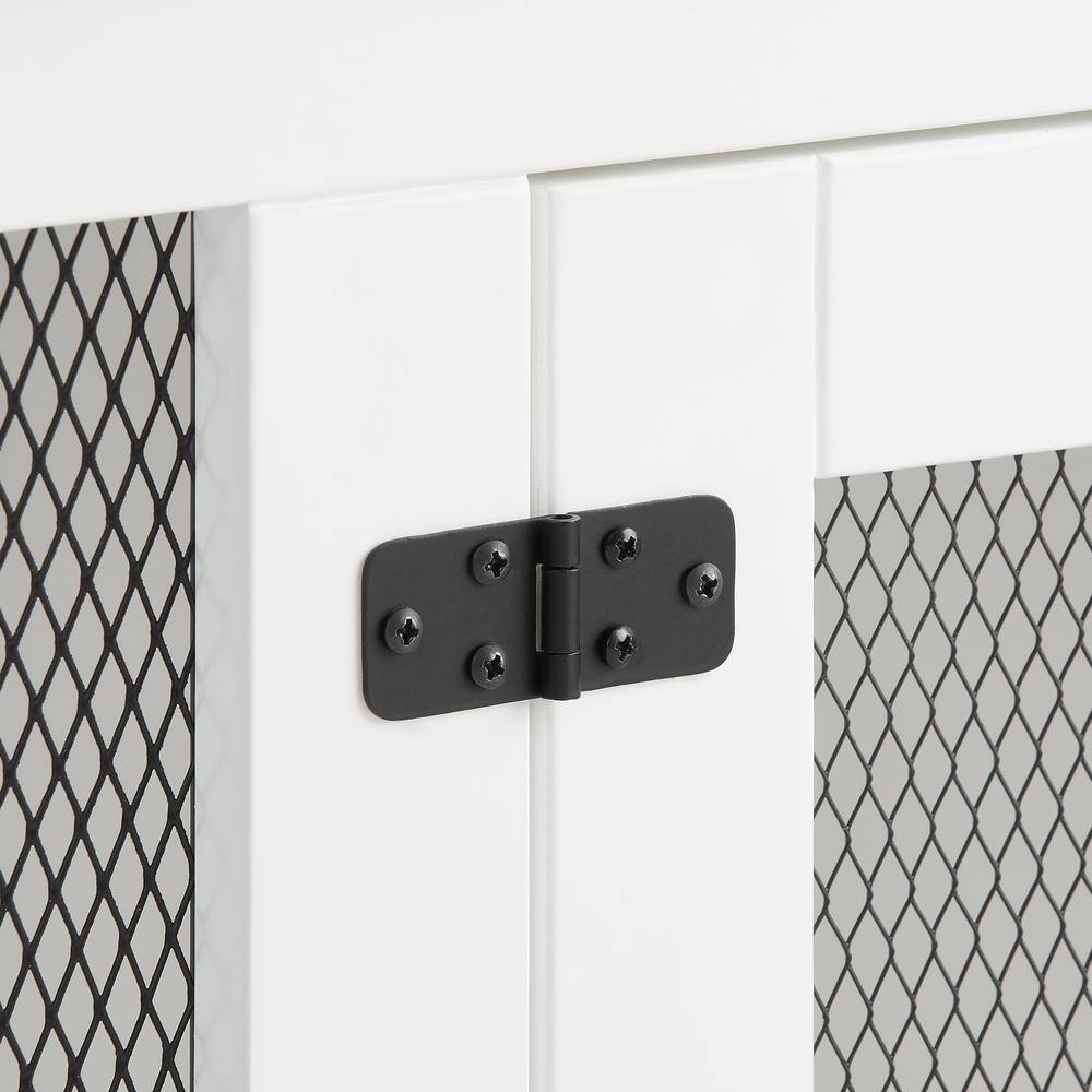 Alt View 9. Crosley Furniture - Dane Credenza Dog Crate - White.