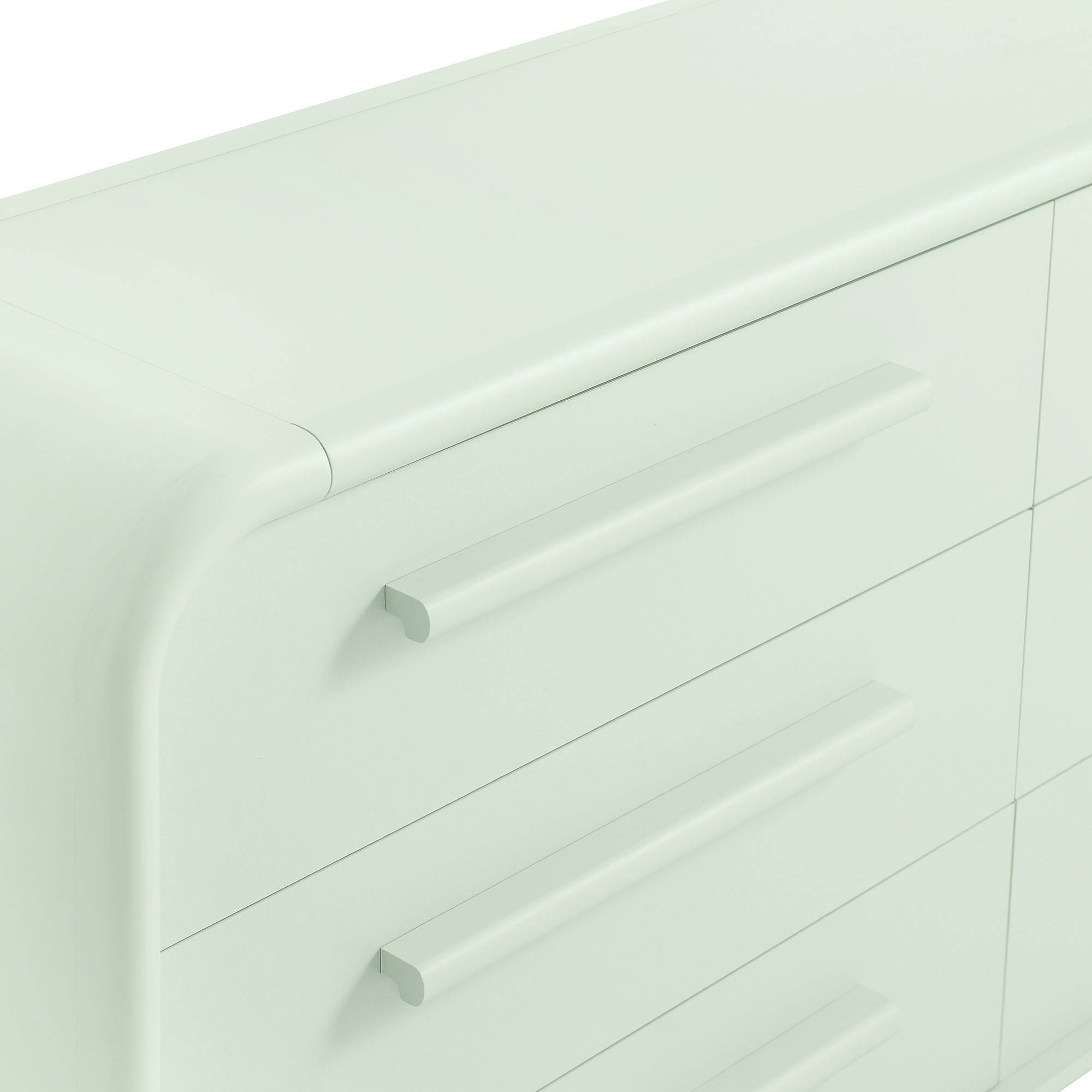 Alt View 4. Modway - Bellamy Curved 6-Drawer Dresser by Modway - Sage.