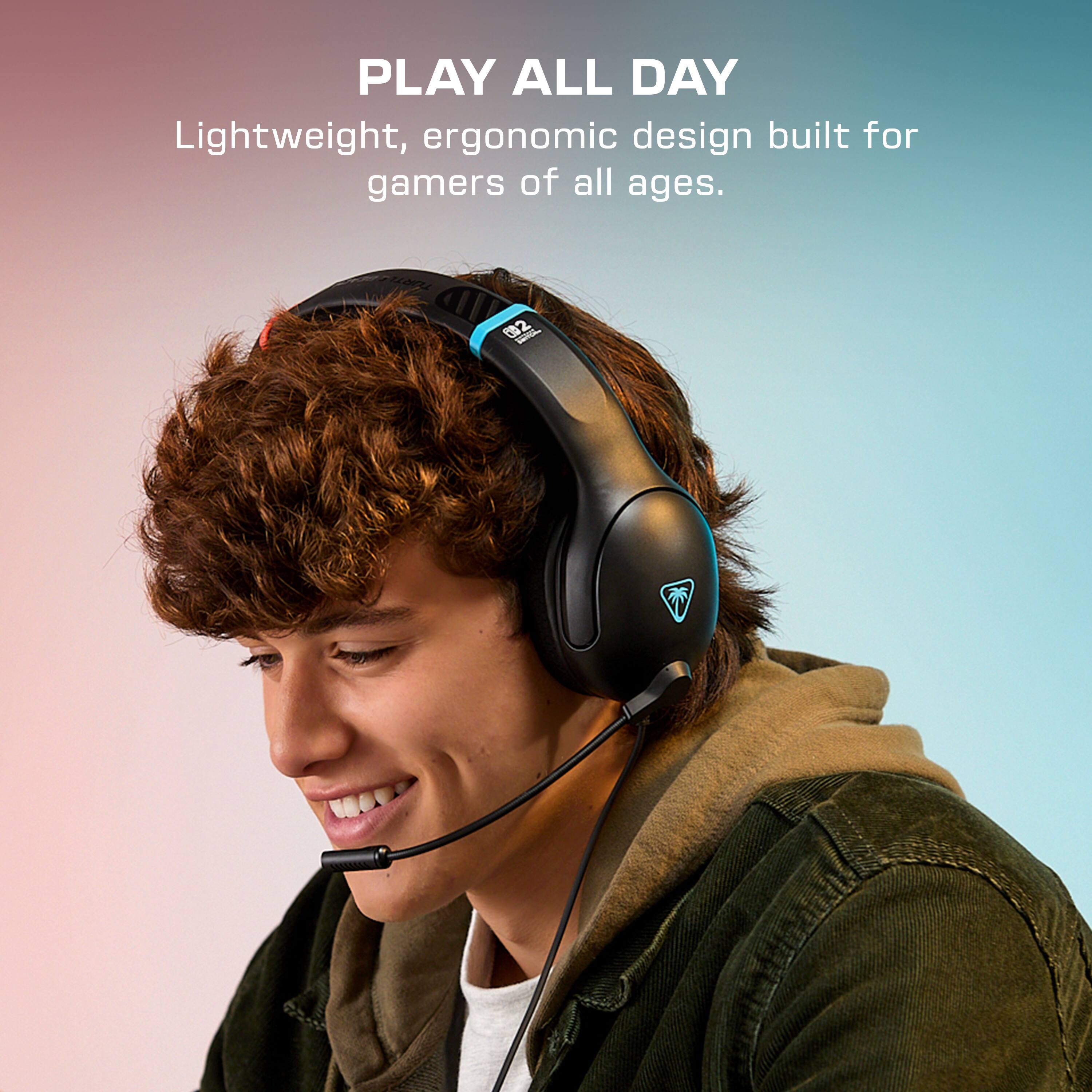 PLAY ALL DAY  
Lightweight, ergonomic design built for gamers of all ages.